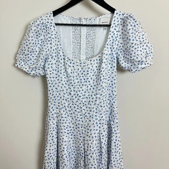 REFORMATION Coucou Linen Dress in Hanna Size US 0